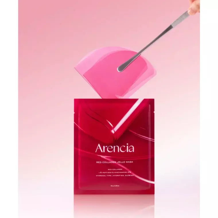Mascarilla Facial de Colágeno Rojo Jello | Arencia