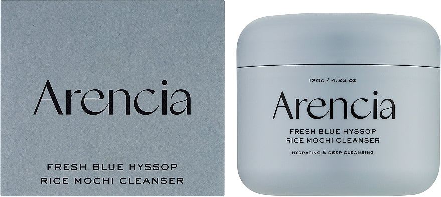 Arencia Fresh Blue Hyssop Rice Mochi Cleanser – 120 g