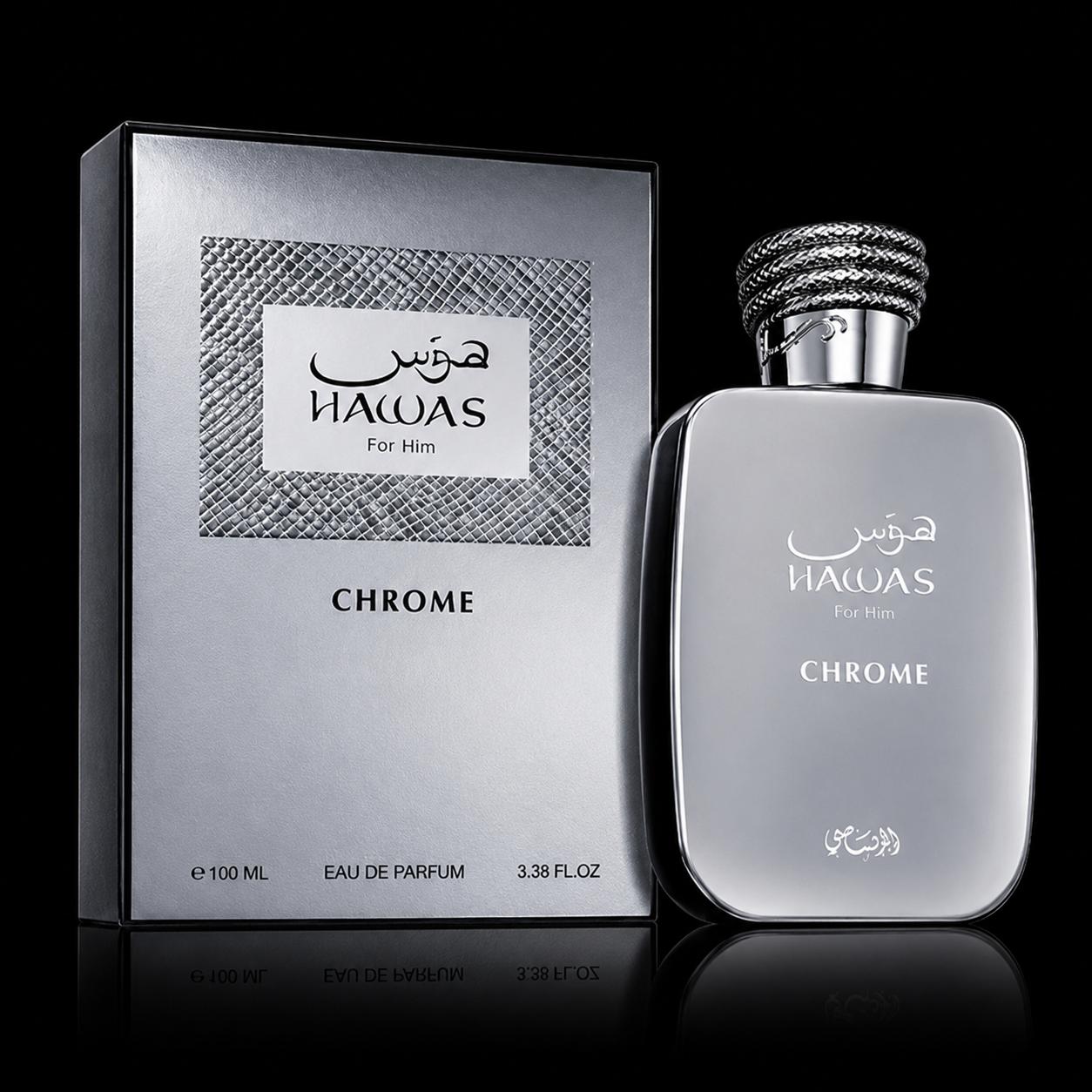 Hawas Chrome | Rasasi | Hombre | Eau de Parfum | 100 ml